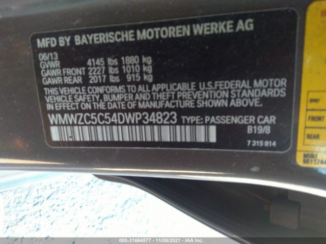 Photo 8 VIN: WMWZC5C54DWP34823 - MINI COOPER COUNTRYMAN 