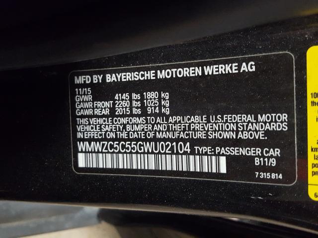 Photo 9 VIN: WMWZC5C55GWU02104 - MINI COUNTRYMAN 