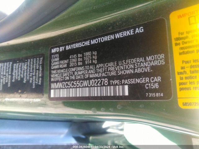 Photo 8 VIN: WMWZC5C55GWU02278 - MINI COUNTRYMAN 