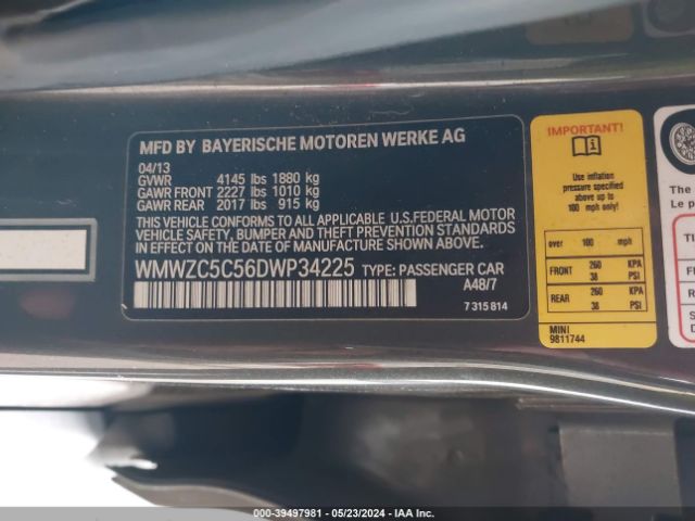 Photo 8 VIN: WMWZC5C56DWP34225 - MINI COUNTRYMAN 