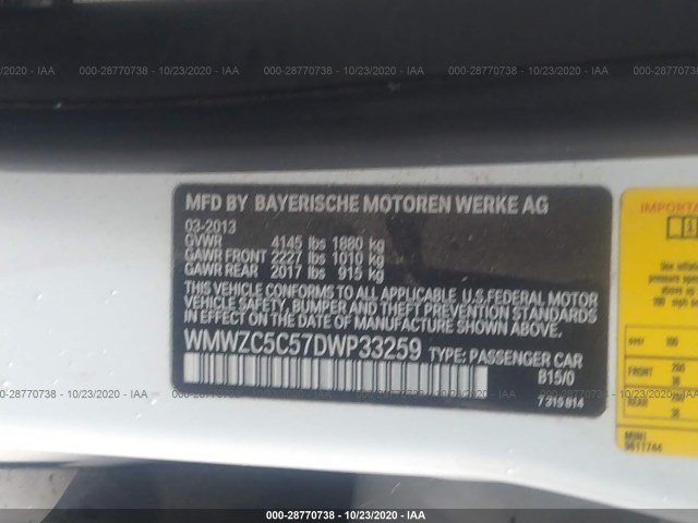 Photo 8 VIN: WMWZC5C57DWP33259 - MINI COUNTRYMAN 