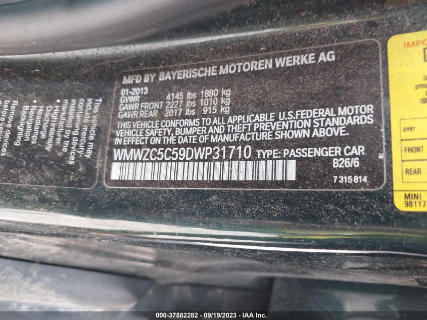 Photo 8 VIN: WMWZC5C59DWP31710 - MINI COUNTRYMAN 