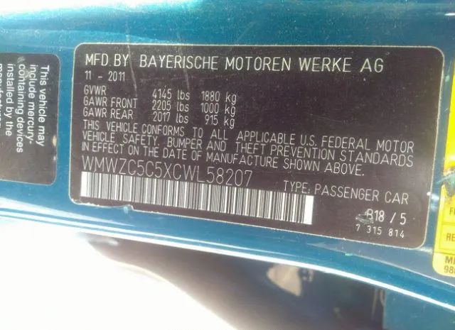 Photo 8 VIN: WMWZC5C5XCWL58207 - MINI COUNTRYMAN 