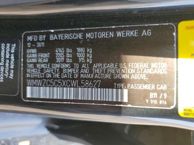 Photo 11 VIN: WMWZC5C5XCWL58627 - MINI COOPER S C 