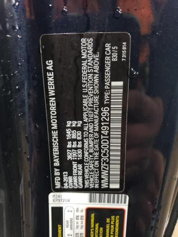 Photo 12 VIN: WMWZF3C50DT491296 - MINI COOPER 