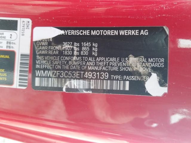 Photo 9 VIN: WMWZF3C53ET493139 - MINI COOPER CLU 