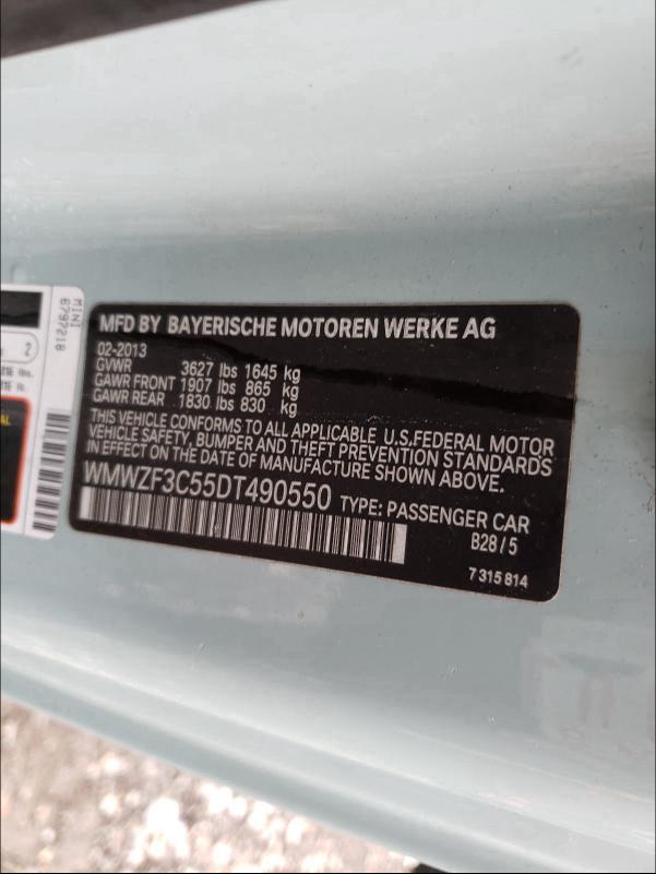 Photo 9 VIN: WMWZF3C55DT490550 - MINI COOPER CLU 