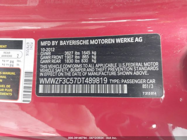 Photo 8 VIN: WMWZF3C57DT489819 - MINI CLUBMAN 