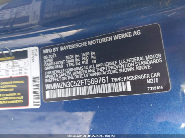 Photo 8 VIN: WMWZN3C52ET569761 - MINI COOPER 