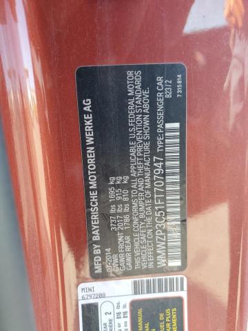 Photo 11 VIN: WMWZP3C51FT707947 - MINI COOPER S 