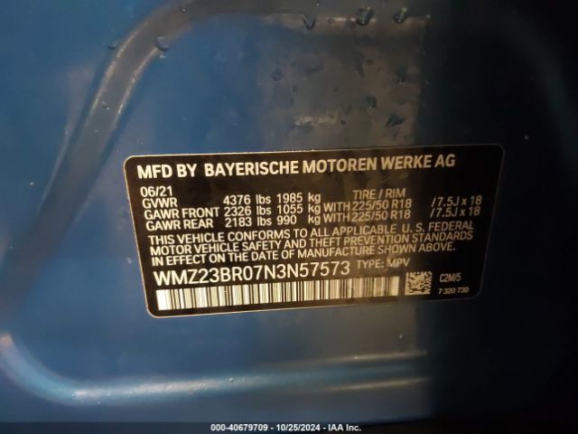 Photo 8 VIN: WMZ23BR07N3N57573 - MINI COUNTRYMAN 