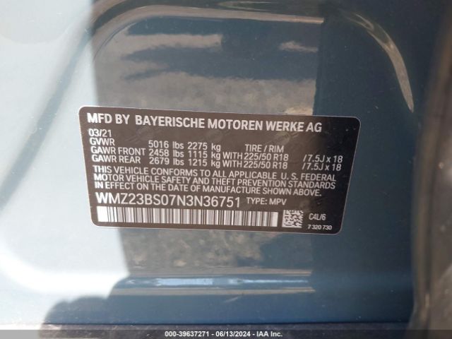 Photo 8 VIN: WMZ23BS07N3N36751 - MINI COUNTRYMAN 