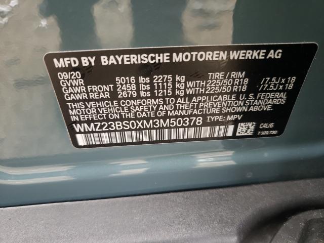 Photo 9 VIN: WMZ23BS0XM3M50378 - MINI COOPER S E 