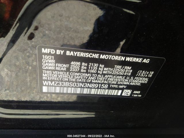 Photo 8 VIN: WMZ33BS03N3N89158 - MINI COUNTRYMAN 