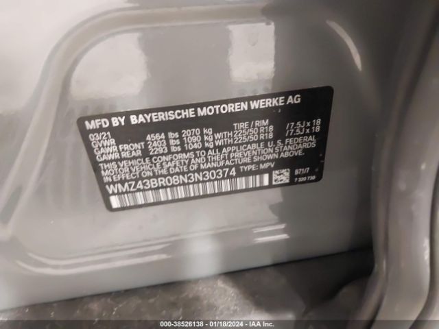 Photo 8 VIN: WMZ43BR08N3N30374 - MINI COUNTRYMAN 