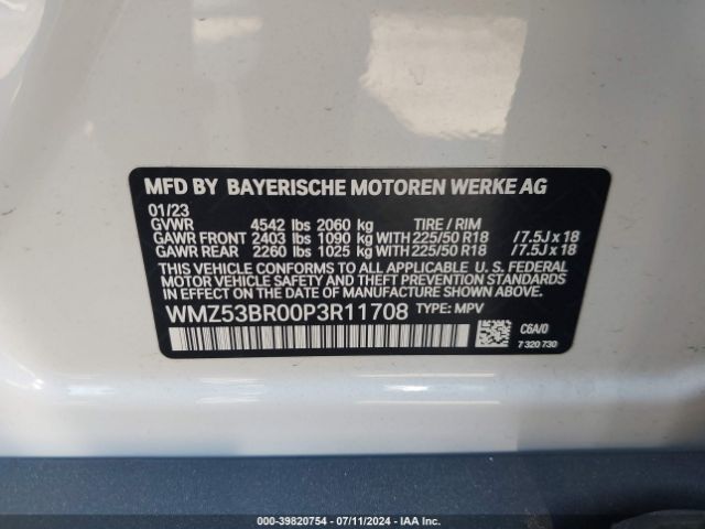 Photo 8 VIN: WMZ53BR00P3R11708 - MINI COUNTRYMAN 