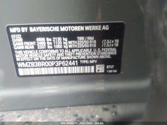 Photo 8 VIN: WMZ83BR00P3P62441 - MINI COUNTRYMAN 