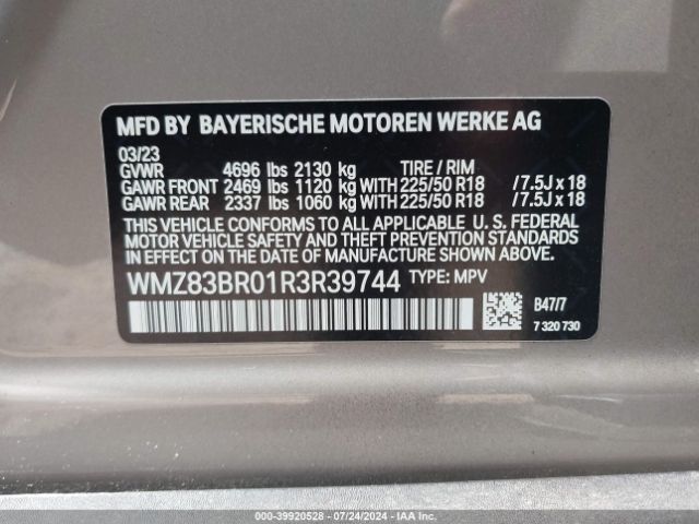 Photo 8 VIN: WMZ83BR01R3R39744 - MINI COUNTRYMAN 