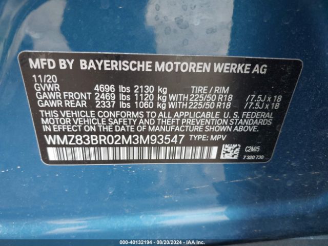 Photo 8 VIN: WMZ83BR02M3M93547 - MINI COUNTRYMAN 