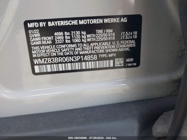 Photo 8 VIN: WMZ83BR06N3P14858 - MINI COUNTRYMAN 