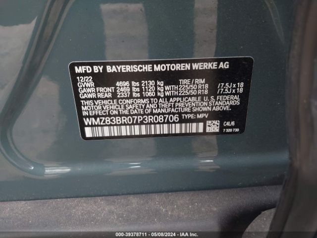 Photo 8 VIN: WMZ83BR07P3R08706 - MINI COUNTRYMAN 