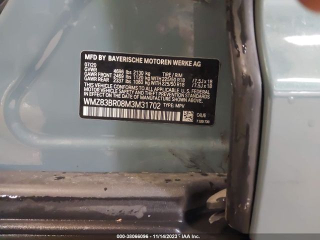 Photo 8 VIN: WMZ83BR08M3M31702 - MINI COUNTRYMAN 