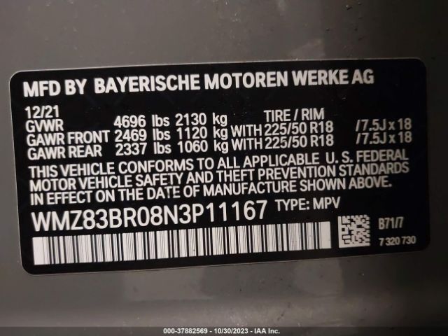 Photo 8 VIN: WMZ83BR08N3P11167 - MINI COUNTRYMAN 