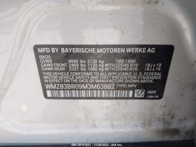 Photo 8 VIN: WMZ83BR09M3M63882 - MINI COUNTRYMAN 