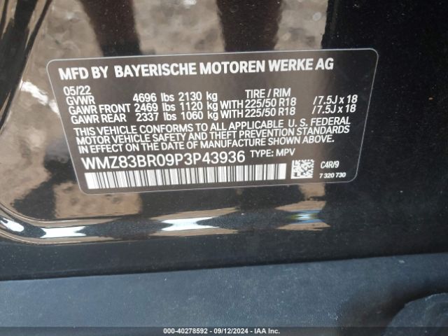 Photo 8 VIN: WMZ83BR09P3P43936 - MINI COUNTRYMAN 