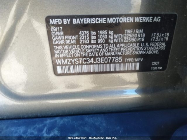 Photo 8 VIN: WMZYS7C34J3E07785 - MINI COUNTRYMAN 