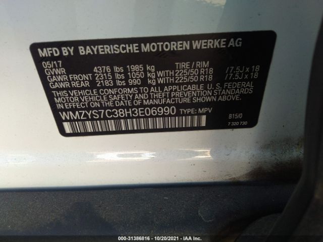 Photo 8 VIN: WMZYS7C38H3E06990 - MINI COUNTRYMAN 