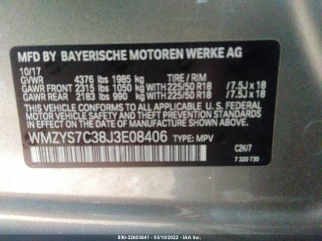 Photo 8 VIN: WMZYS7C38J3E08406 - MINI COUNTRYMAN 