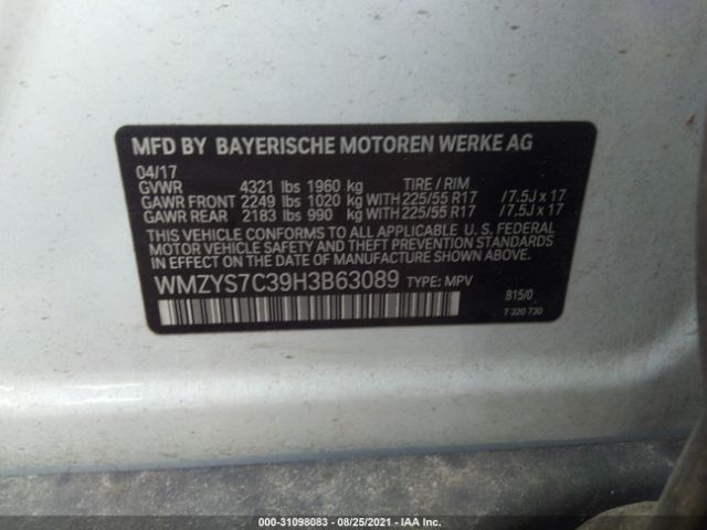 Photo 8 VIN: WMZYS7C39H3B63089 - MINI COUNTRYMAN 