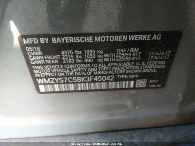 Photo 8 VIN: WMZYS7C58K3F45042 - MINI COUNTRYMAN 