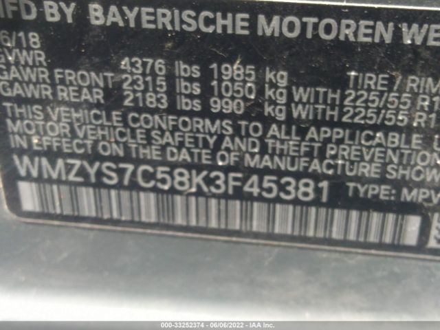 Photo 8 VIN: WMZYS7C58K3F45381 - MINI COUNTRYMAN 