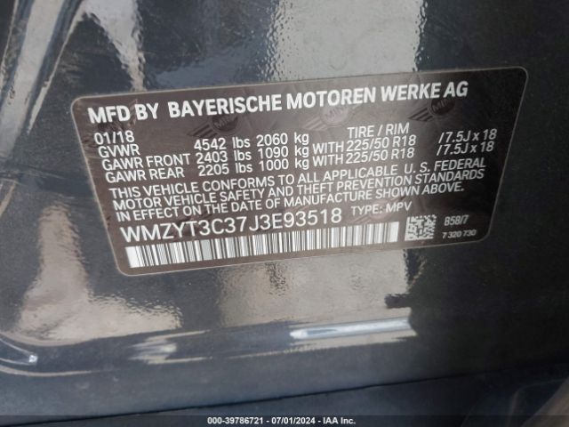 Photo 8 VIN: WMZYT3C37J3E93518 - MINI COUNTRYMAN 