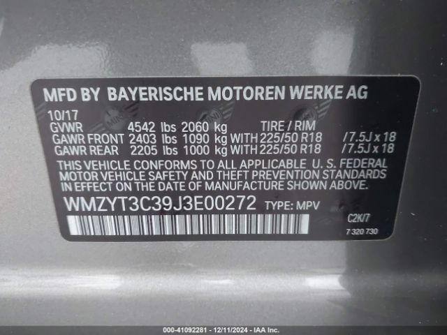 Photo 8 VIN: WMZYT3C39J3E00272 - MINI COUNTRYMAN 