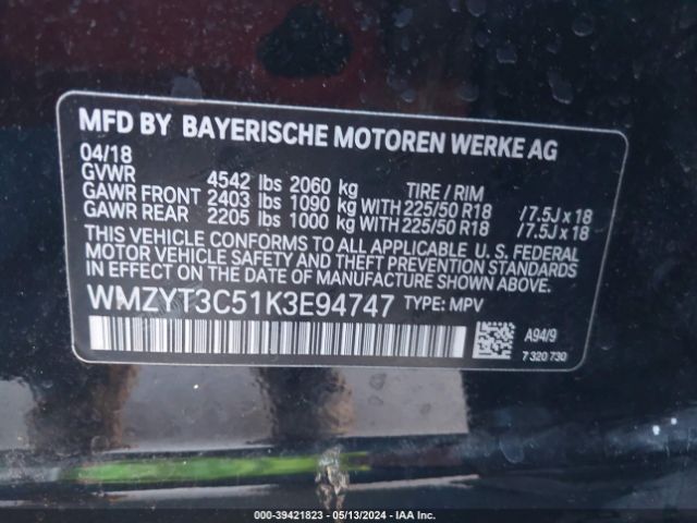 Photo 8 VIN: WMZYT3C51K3E94747 - MINI COUNTRYMAN 