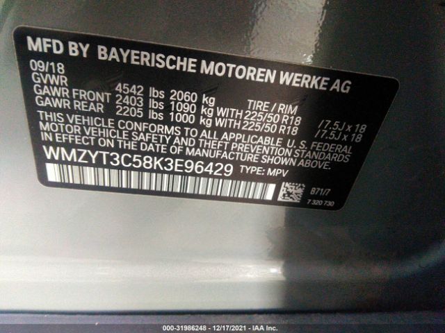 Photo 8 VIN: WMZYT3C58K3E96429 - MINI COUNTRYMAN 