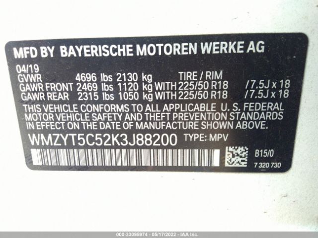 Photo 8 VIN: WMZYT5C52K3J88200 - MINI COUNTRYMAN 