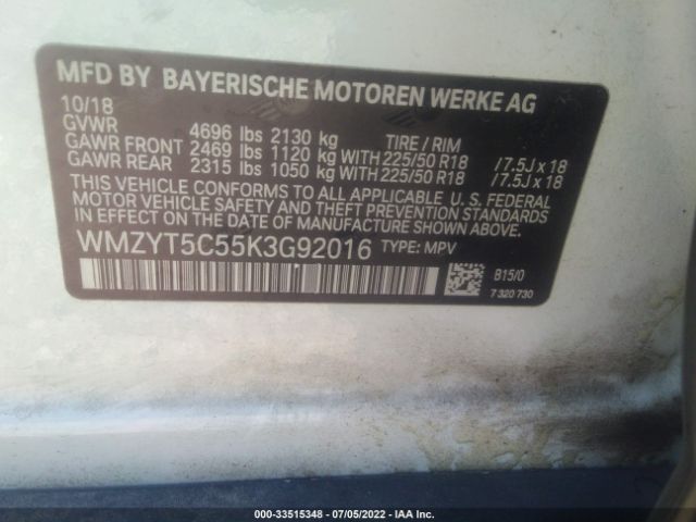 Photo 8 VIN: WMZYT5C55K3G92016 - MINI COUNTRYMAN 