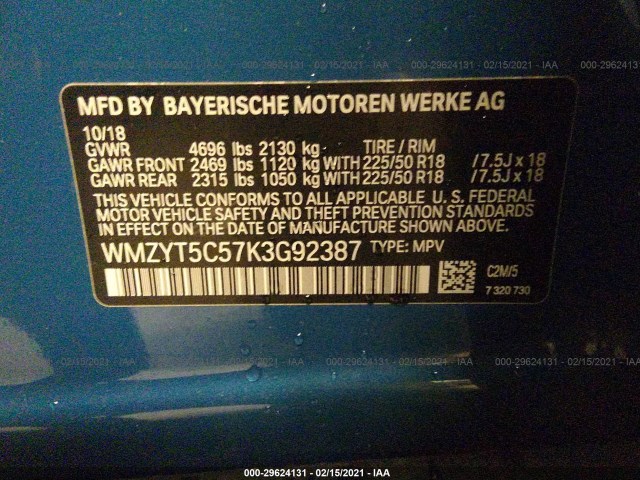 Photo 8 VIN: WMZYT5C57K3G92387 - MINI COUNTRYMAN 