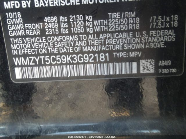 Photo 8 VIN: WMZYT5C59K3G92181 - MINI COUNTRYMAN 