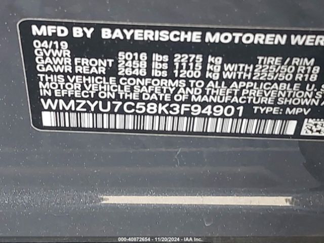 Photo 8 VIN: WMZYU7C58K3F94901 - MINI COUNTRYMAN 