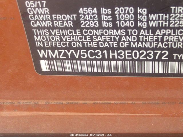 Photo 8 VIN: WMZYV5C31H3E02372 - MINI COUNTRYMAN 