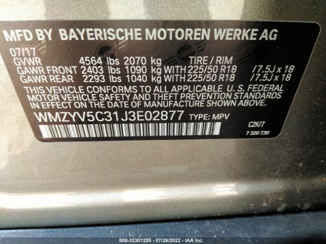 Photo 8 VIN: WMZYV5C31J3E02877 - MINI COUNTRYMAN 