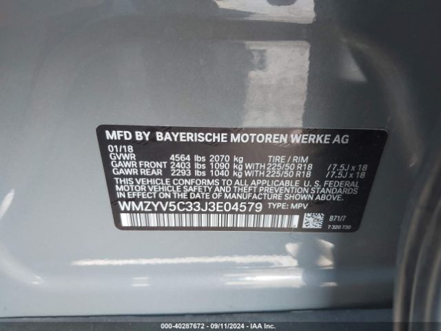 Photo 8 VIN: WMZYV5C33J3E04579 - MINI COUNTRYMAN 