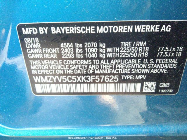 Photo 8 VIN: WMZYV5C5XK3F57625 - MINI COUNTRYMAN 