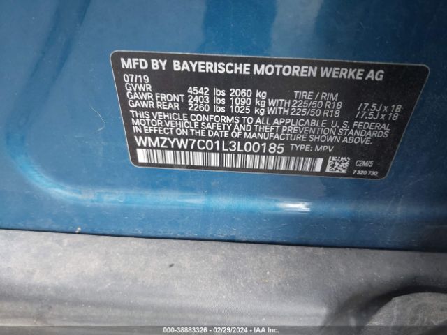 Photo 8 VIN: WMZYW7C01L3L00185 - MINI COUNTRYMAN 