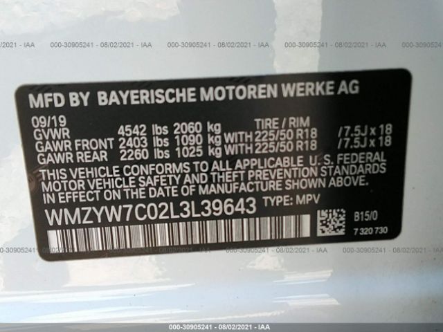 Photo 8 VIN: WMZYW7C02L3L39643 - MINI COUNTRYMAN 